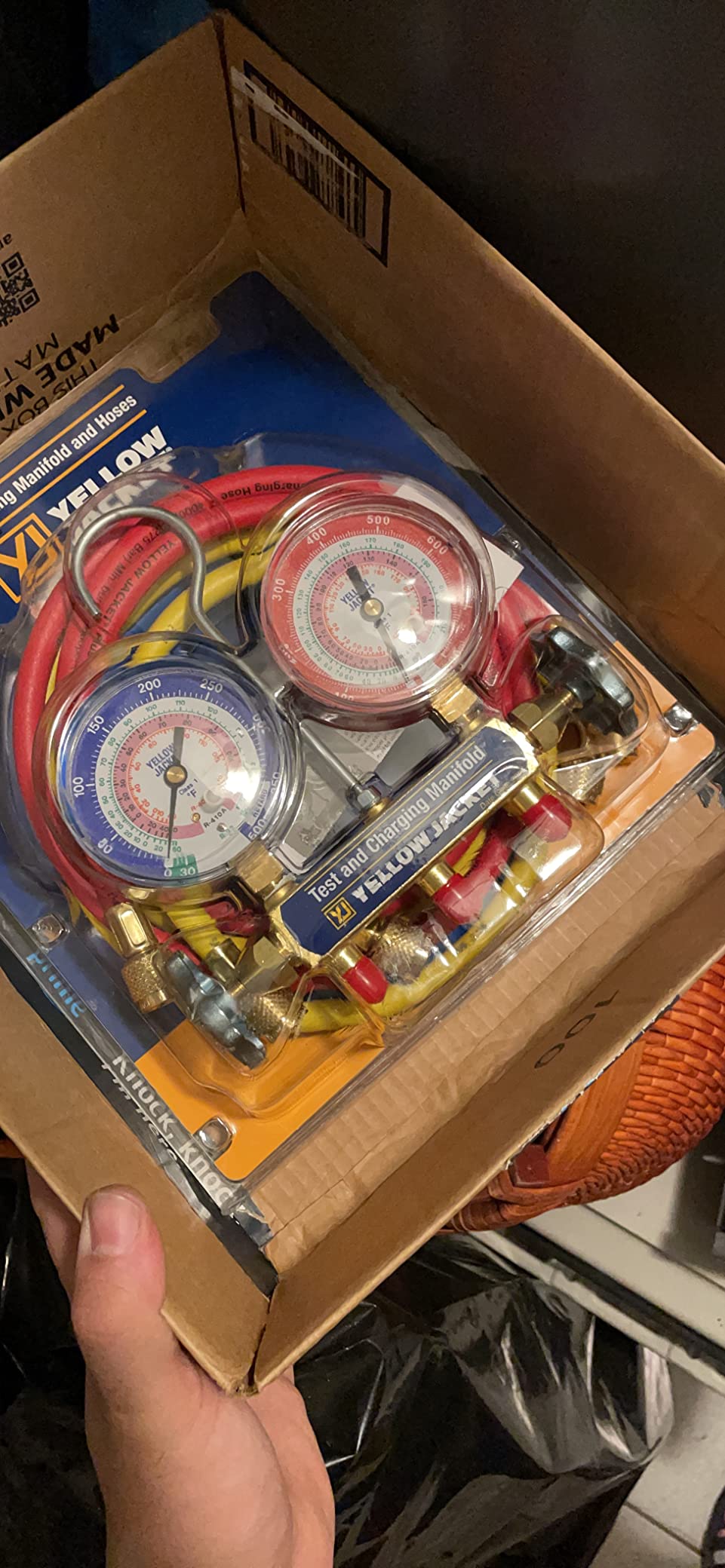 Yellow Jacket 42004 Series 41 Manifold with 3-1/8