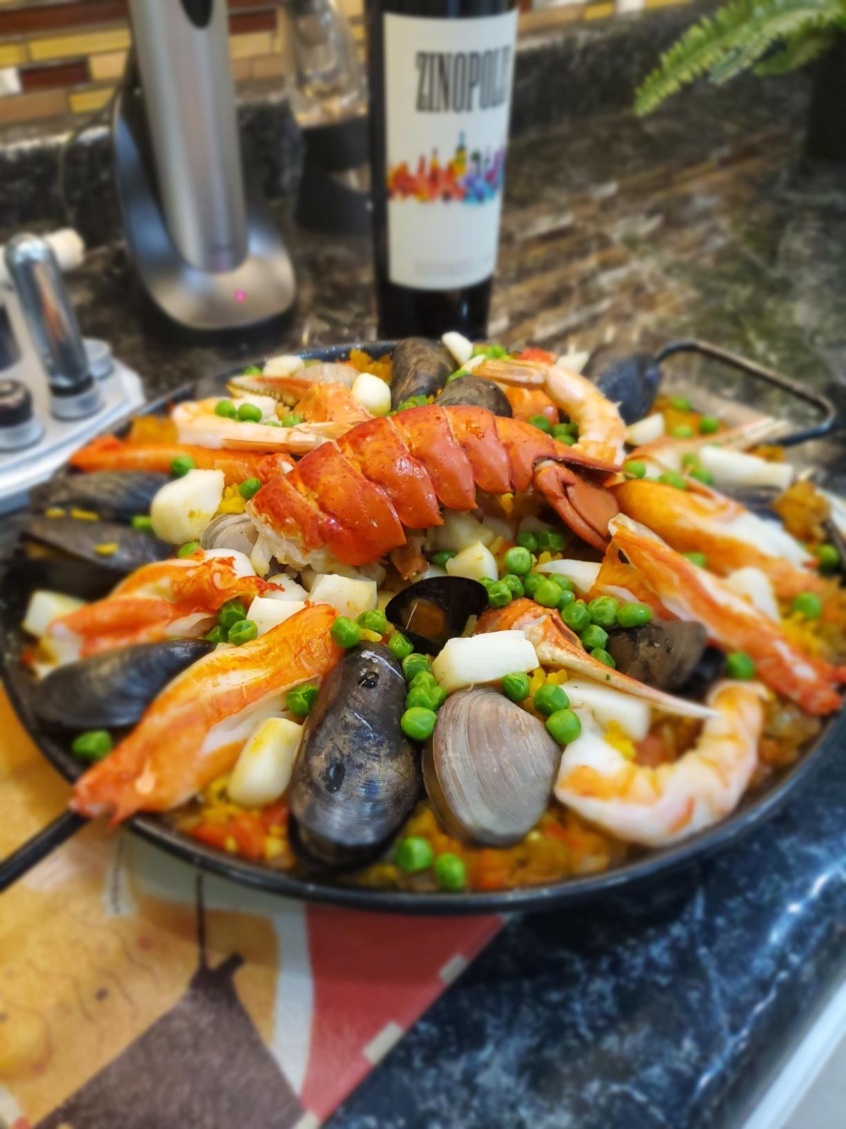 Garcima 12-Inch Enameled Steel Paella Pan, 30cm customer photo 1