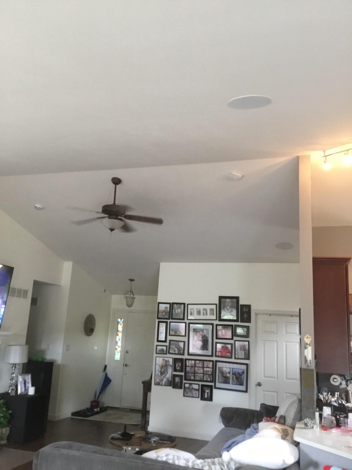 Polk Audio 80F/X-RT in-Ceiling Surround Sound Speakers, Round, Pair, White customer photo 2