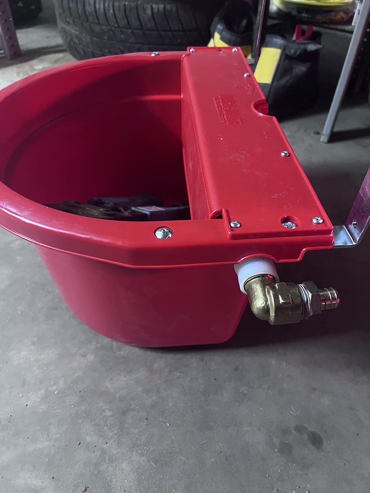 Little Giant® Automatic Animal Waterer | DuraMate Float Controlled Automatic Waterer for Livestock | Heavy Duty and Durable | Made in USA | 4 Gallon (Black, 4 Gallon) customer photo 2