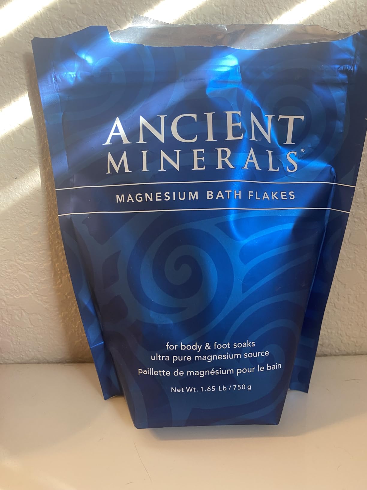Ancient Minerals Magnesium Bath Flakes, Epsom Salt Alternative, 1.65lb customer photo 1