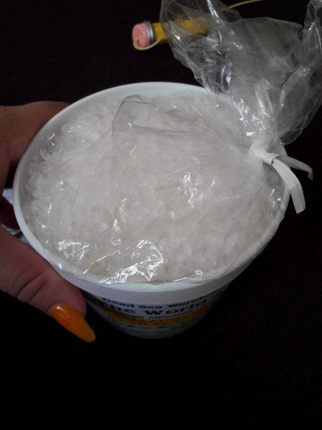 Dead Sea Warehouse - Dead Sea Salts for Soaking - 100% Dead Sea Mineral Bath Salts - Great for Soothing Muscles Aches, Relaxation, Alleviate Skin Issues - Unscented - 5lbs (Pack of 1) customer photo 1