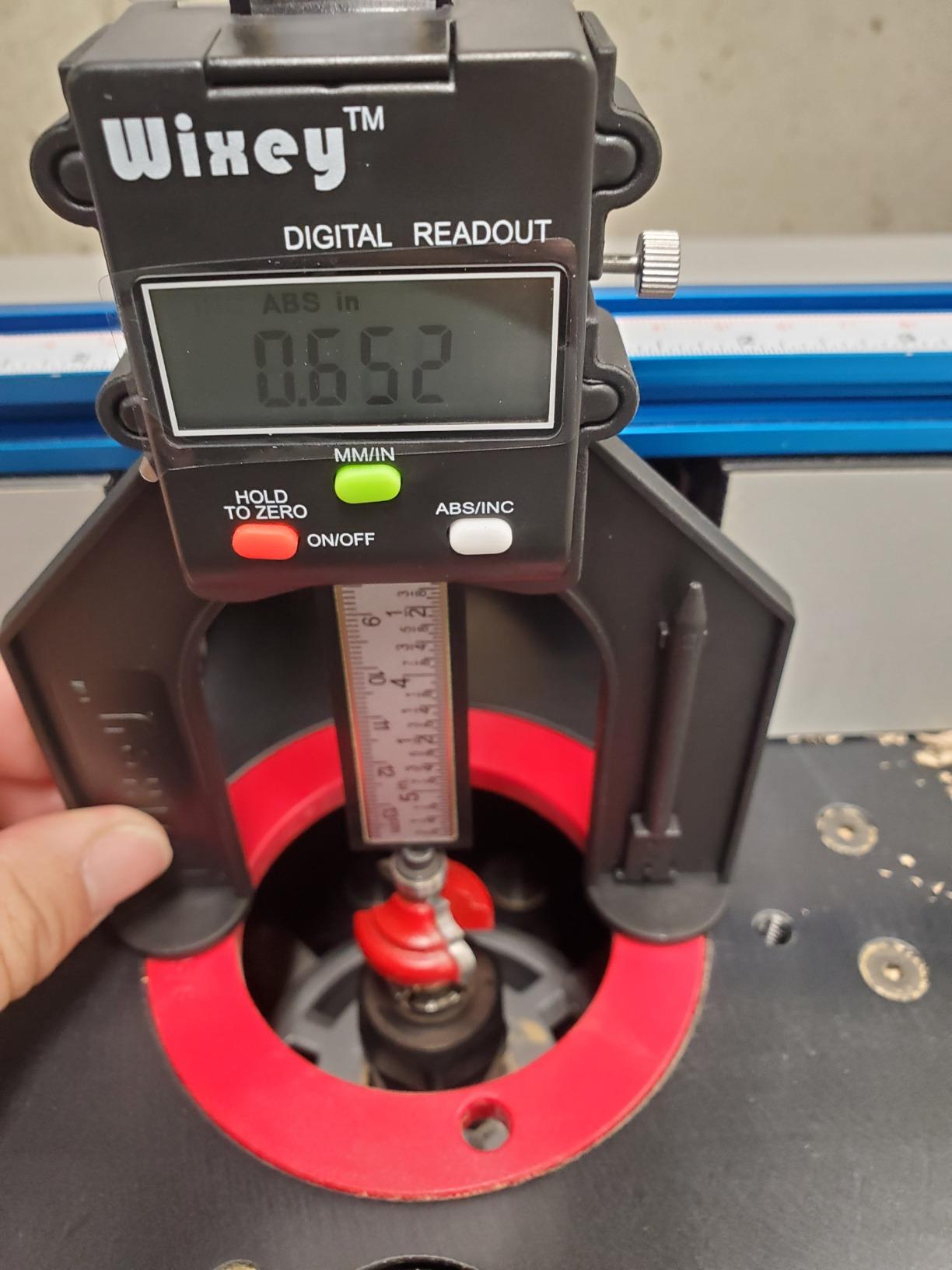 Wixey Mini Digital Height Gauge for Router Table & Table Saw Measuring Tool customer photo 2