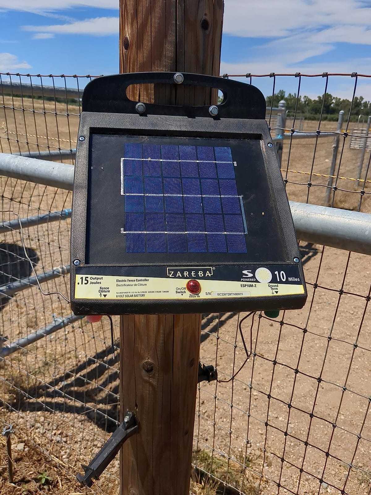 Zareba 10 Mile Solar Powered Low Impedance Electric Fence Charger customer photo 1