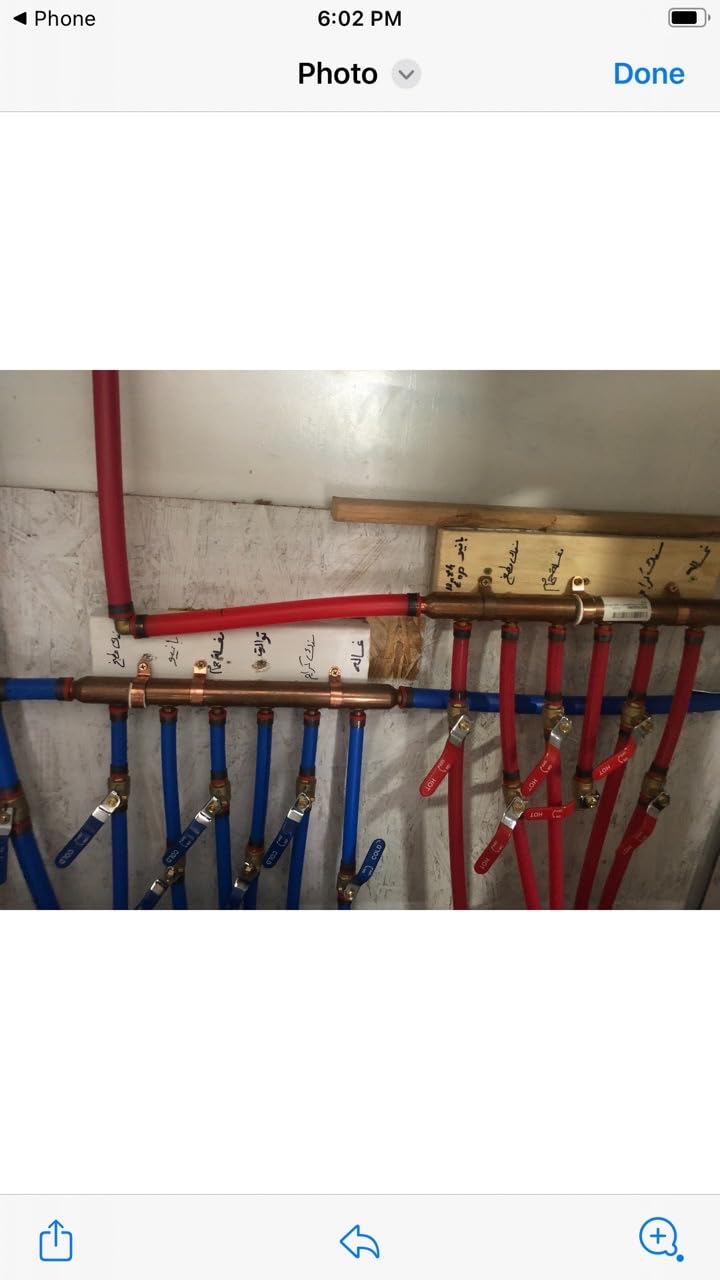 SharkBite 22788 6-Port Open Copper PEX Manifolds, 1 Inch Trunk, 3/4 Inch, 1/2 Inch Ports customer photo 2