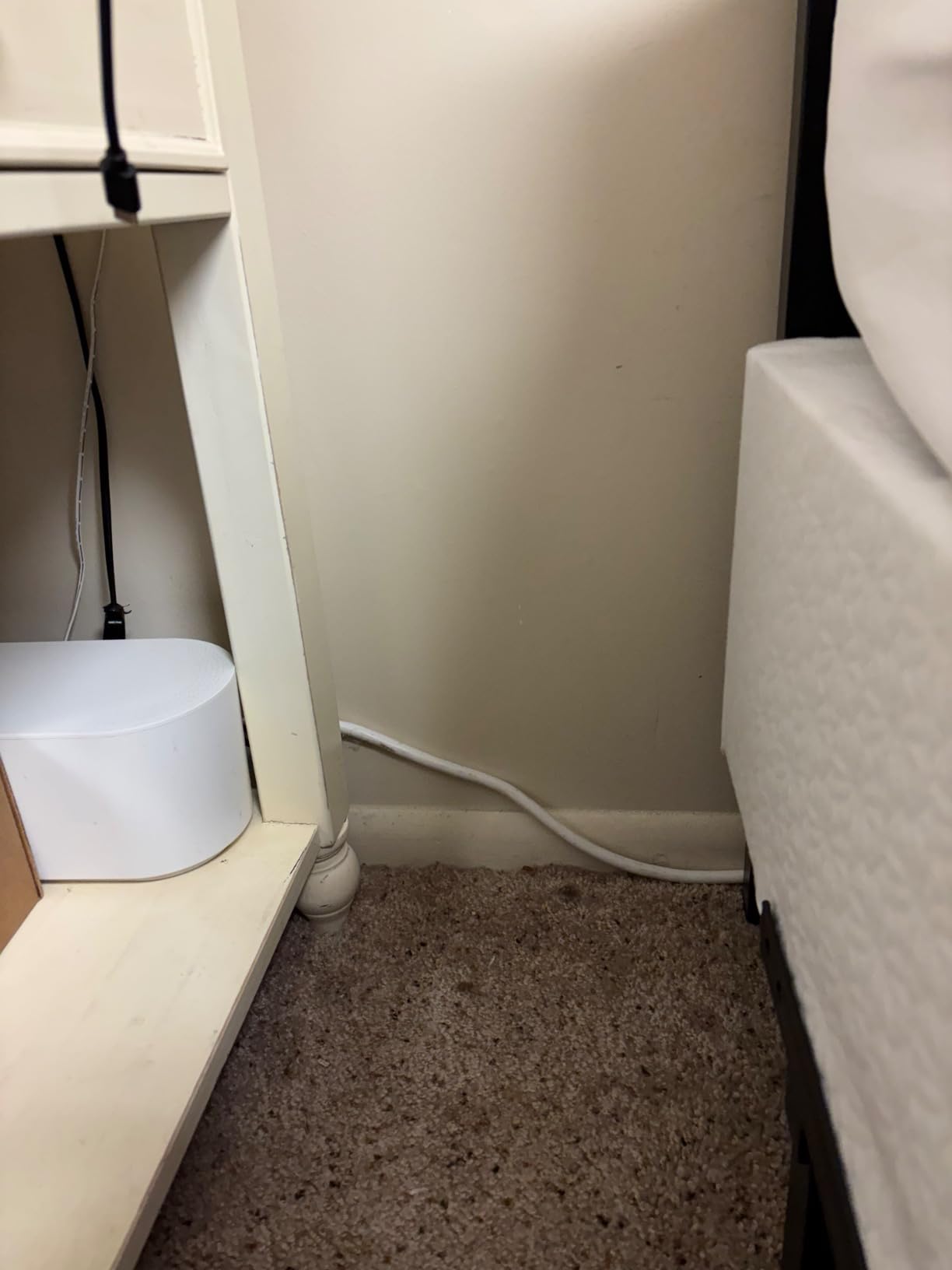D-Line Cable Management Box, Power Strip Holder, Floor Outlet Hider, Desk Cord Organizer, Cover TV Wires, 12.75