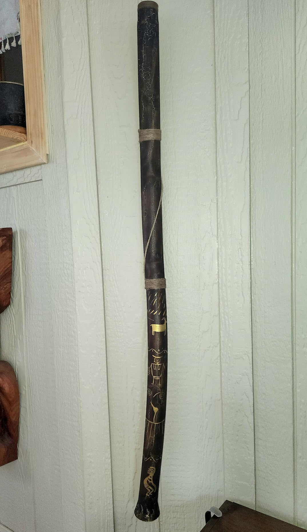 World Percussion USA Modern Didgeridoo Instrument – Hand-fired with Beeswax Mouthpiece, Durable and Lightweight, Ideal for Beginners – Key of D customer photo 2