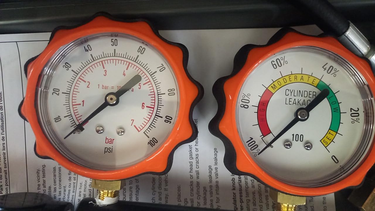 Lang Tools CLT-2 100 PSI Cylinder Leakage Tester with 2 Gauges, One Size customer photo 1