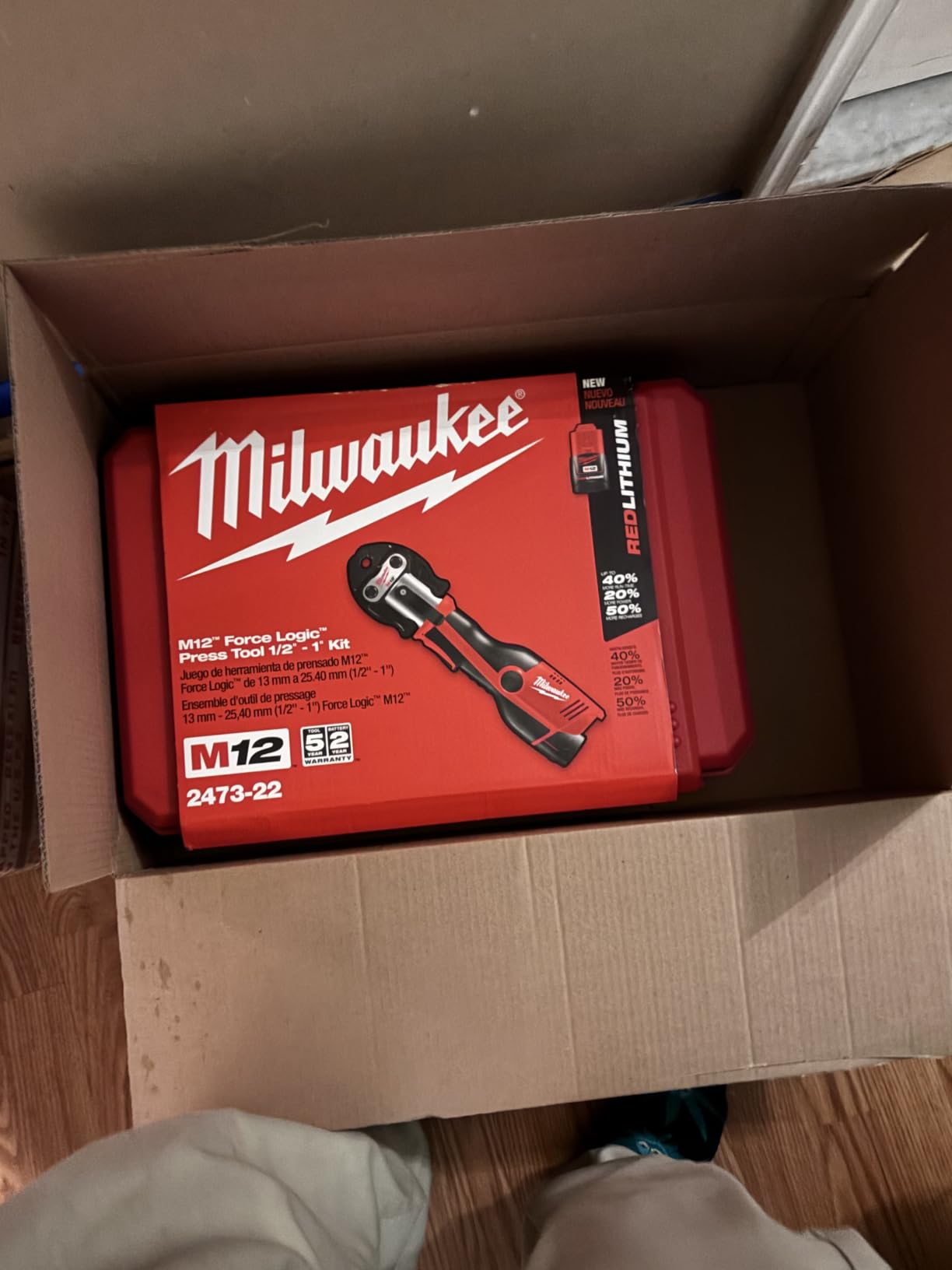 Milwaukee 2473-22 M12 Force Logic Press tool 1/2