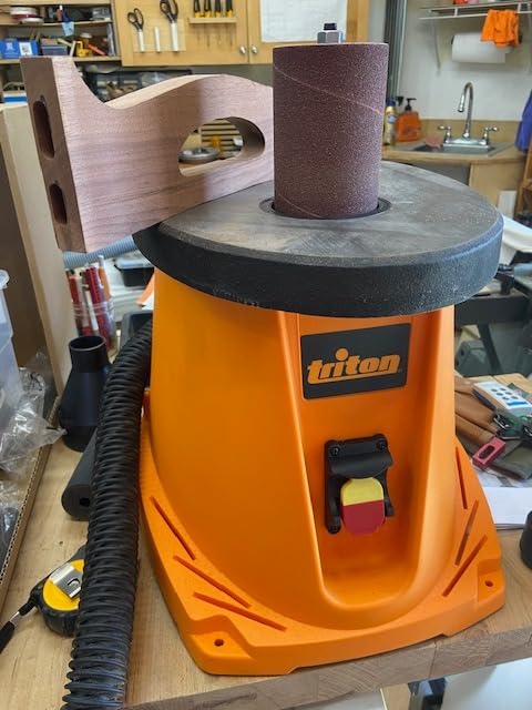 Triton TSPS450 3.5Amp Cast Iron Top Oscillating Spindle Sander, Orange customer photo 1