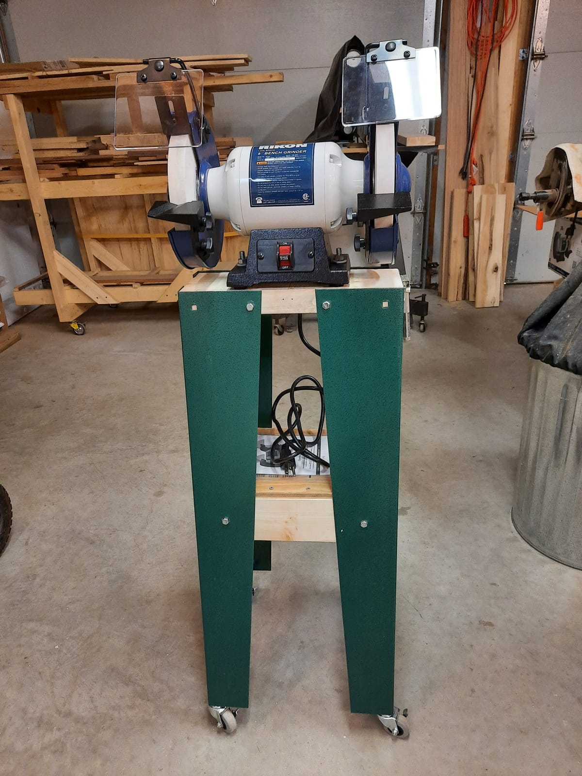 RIKON Professional Power Tools, 80-805, 8â€ Slow Speed Bench Grinder, Powerful Shop Table Tool, Perfect for Sharpening, With Anti-Vibration Rubber Feet customer photo 2