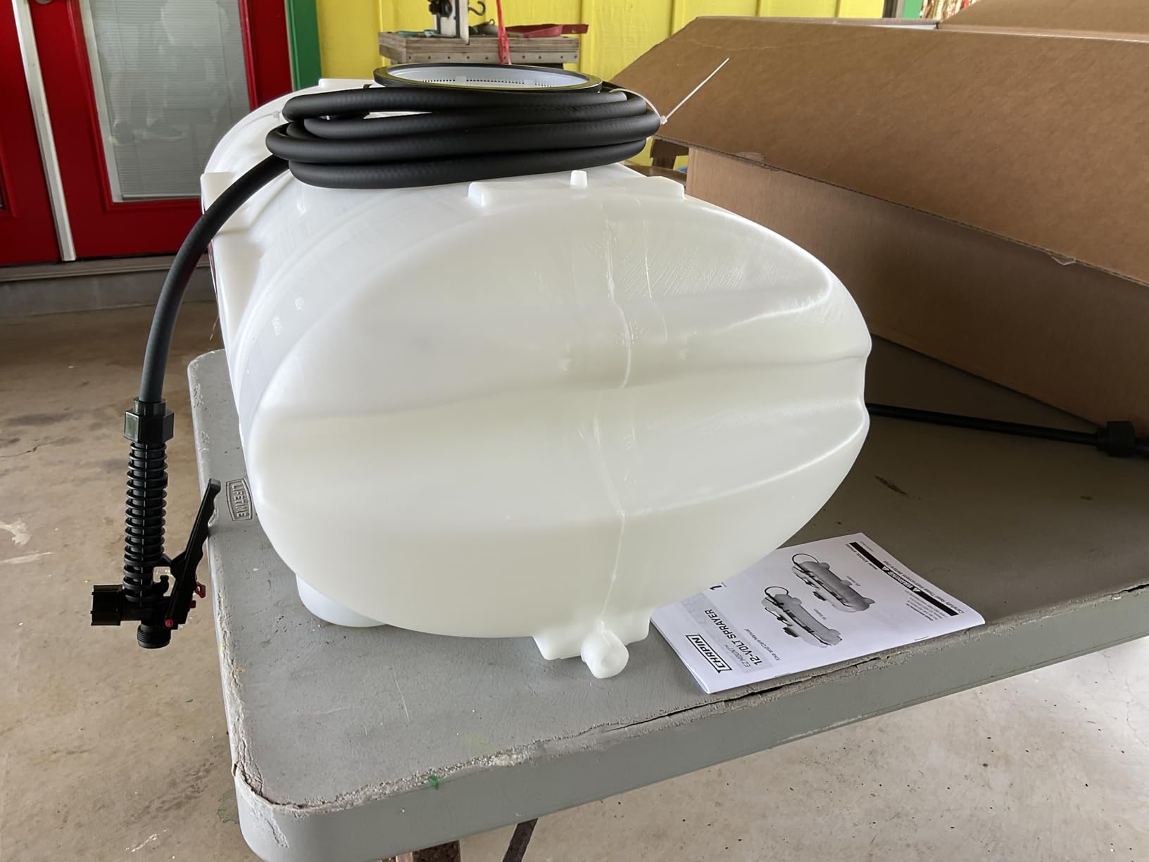 Chapin 97200E Made in the USA 15 Gallon ATV/UTV 12 Volt Mounted Spot Sprayer With 6 Inch Wide Mouth, High Performing 12 V Diaphragm Pump and Filtration System and 18 Inch Spray Wand, Translucent White customer photo 2