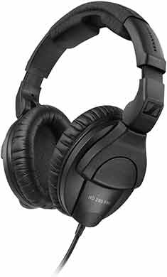 Sennheiser HD 280 Pro Headphone, Black | Closed-back headphones with 32dB attenuation and coiled cable for monitoring, recording and fieldwork customer photo 2