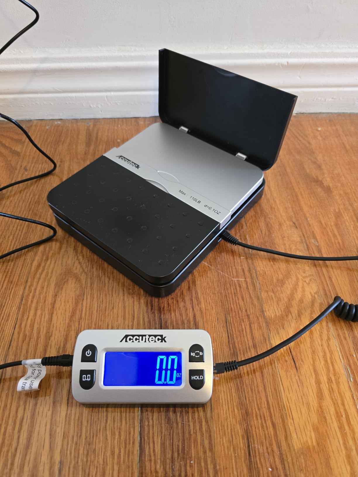 ACCUTECK 8580 High Capacity 110 Lbs High Accuracy 0.1OZ Digital Postal Scale with Remote Display, Batteries and USB Cable and AC Adapter Included customer photo 1