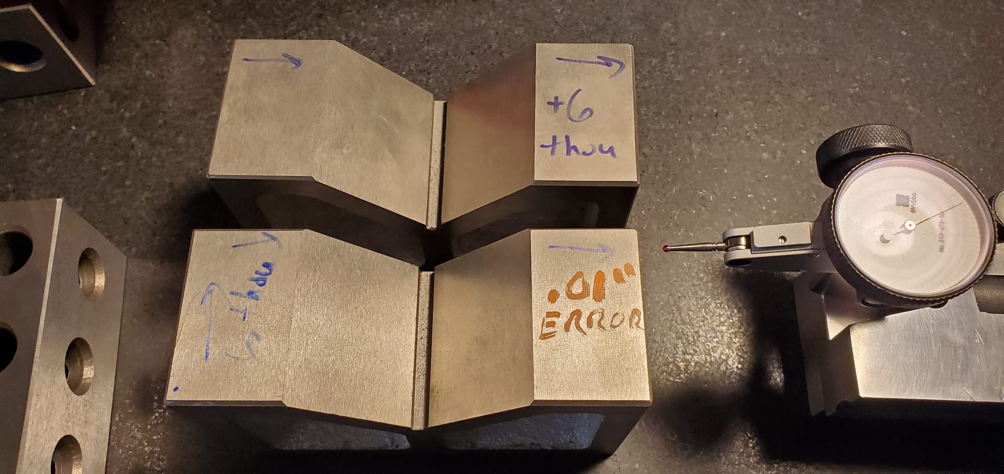 HHIP 12 X 6 X 8 INCH CAST Iron V-Block Set (3402-1012) customer photo 1