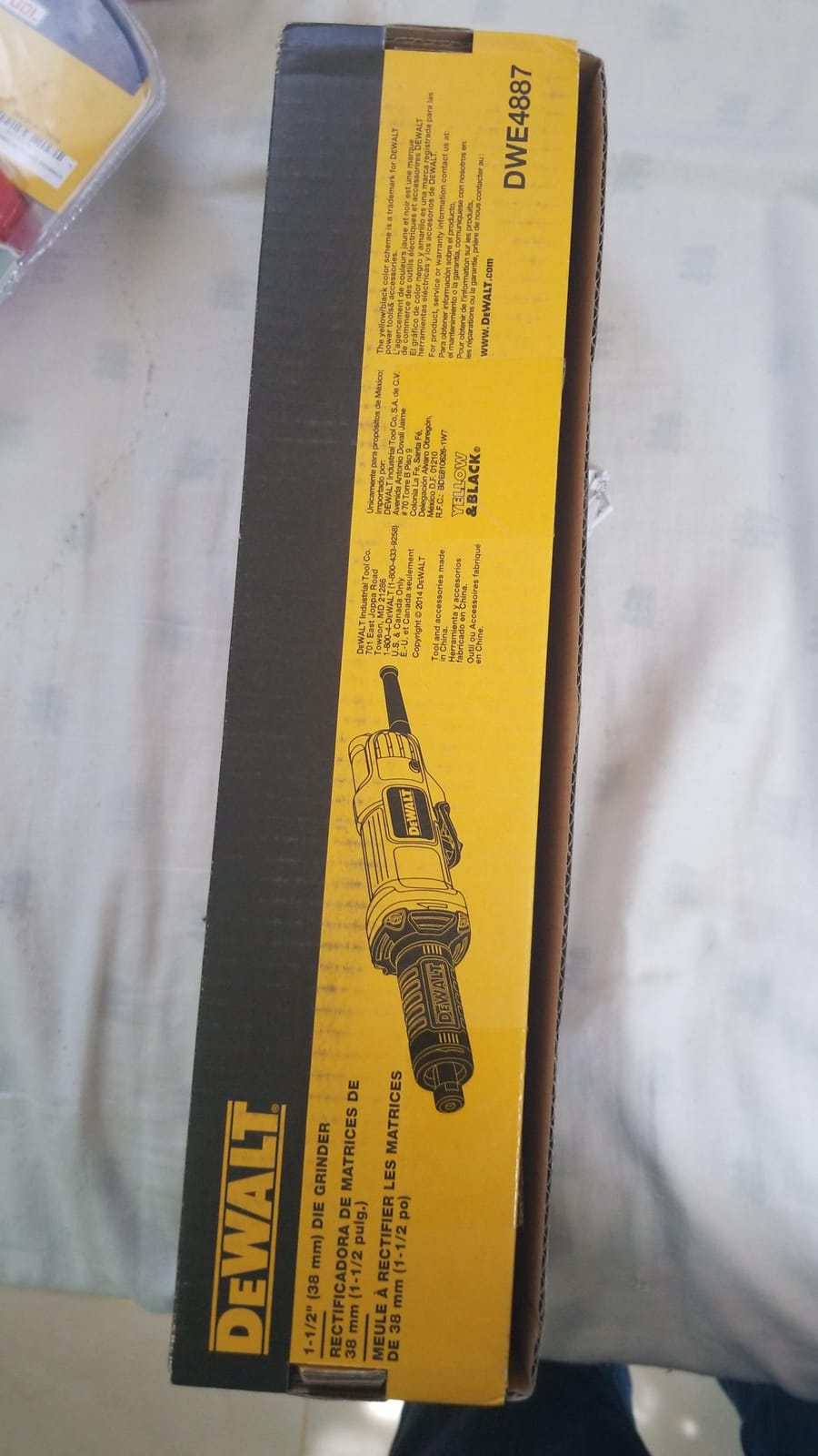 DEWALT Die Grinder, Corded, 1-1/2-Inch, 4.2-Amp, 25,000 RPM, AC/DC Capacity (DWE4887) customer photo 2