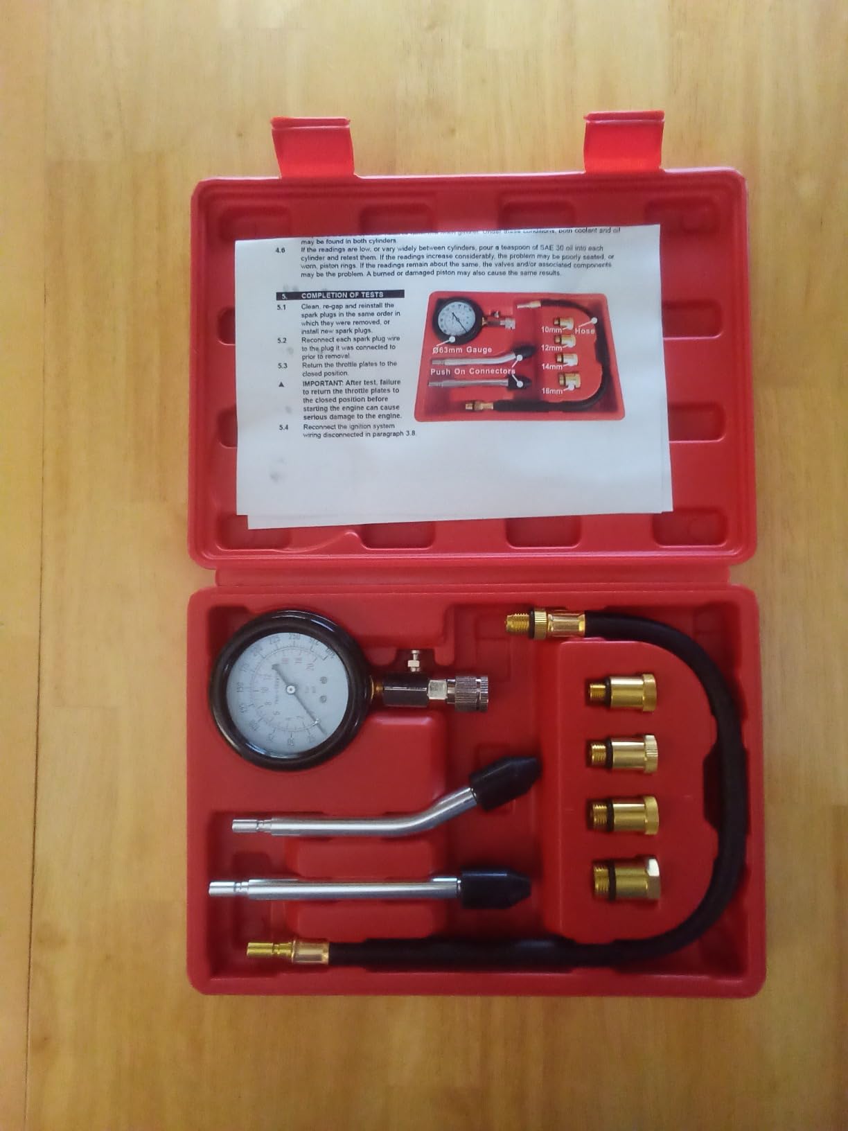 BETOOLL HW0130 8pcs Petrol Engine Cylinder Compression Tester Kit Automotive Tool Gauge customer photo 1