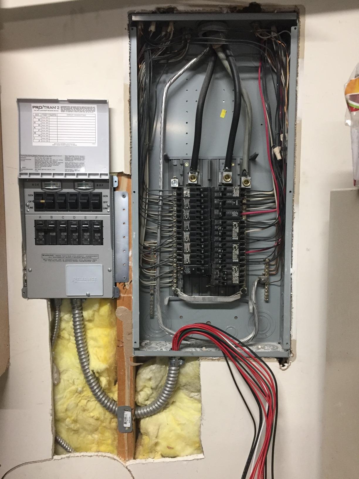 Reliance Controls 30 amps 240 volt 2 space 6 circuits Surface Mount Generator Power Transfer Kit customer photo 1