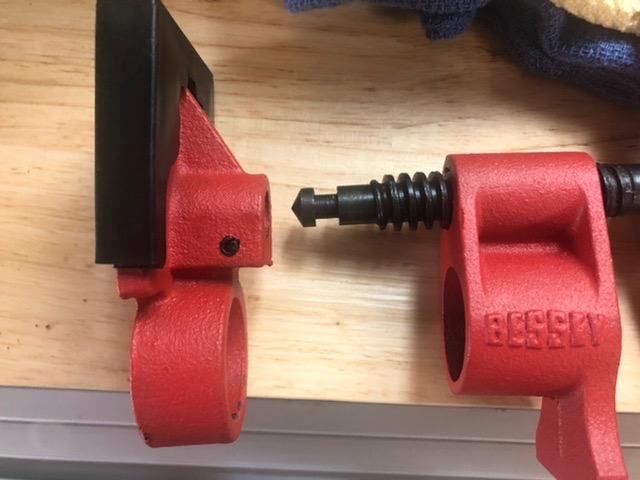 BESSEY PC12-2, 1/2 In. Traditional Style Pipe Clamps - Incredibly Versatile, Easy To Assemble, Indespensable Workshop Clamp For Woodworking, Carpentry, Home Improvement, and DIY Projects customer photo 2