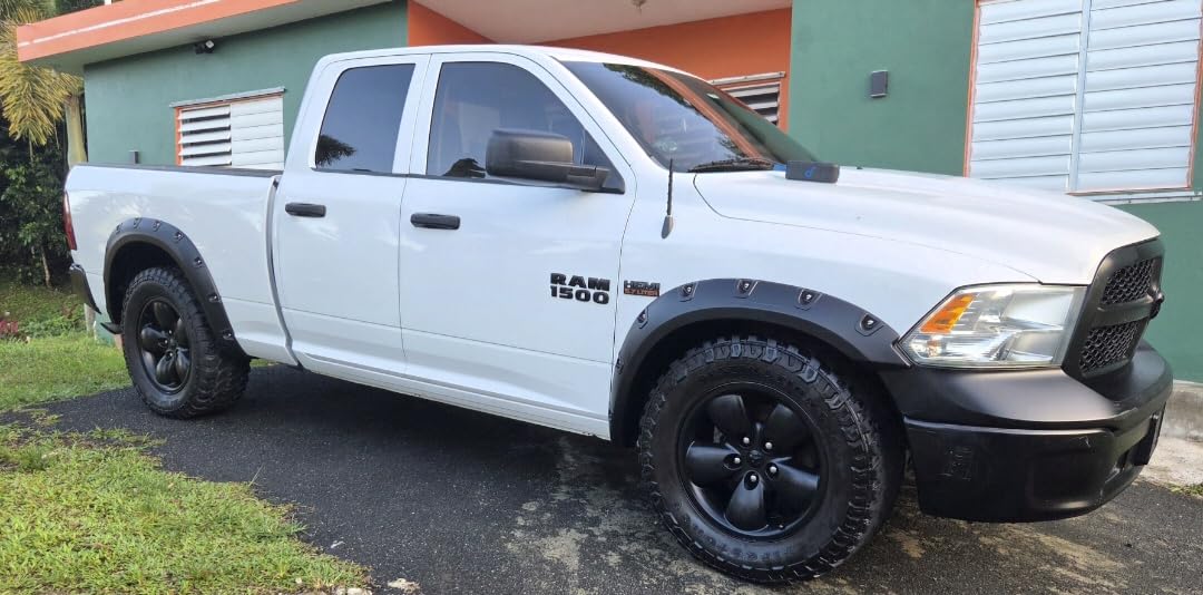 Tyger Auto Fender Flare Compatible with 2009-2018 Dodge Ram 1500; 2019-2024 Classic (Not fit R/T Rebel Warlock), Smooth Textured Black Paintable Bolt-Riveted Style 4pc | TG-FF8D4148 customer photo 1