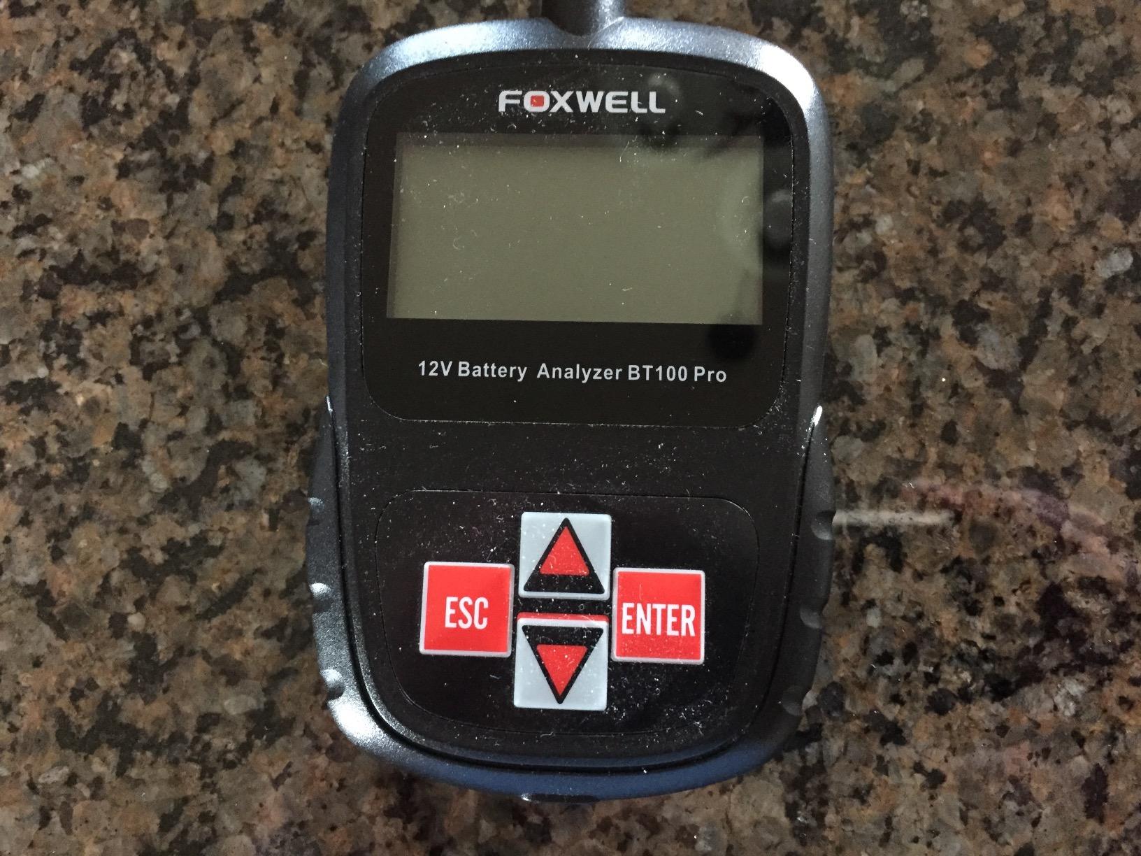 FOXWELL BT100 PRO Car Battery Tester, 12V, 100-1100 CCA Load Tester customer photo 2