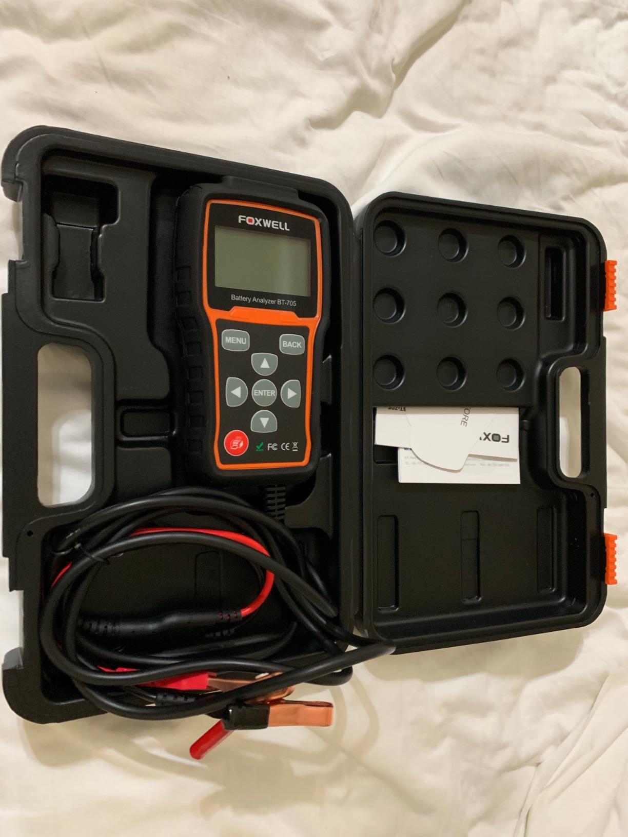 FOXWELL BT705 Car Battery Tester 24V 12V, Alternator and Load Tester customer photo 1