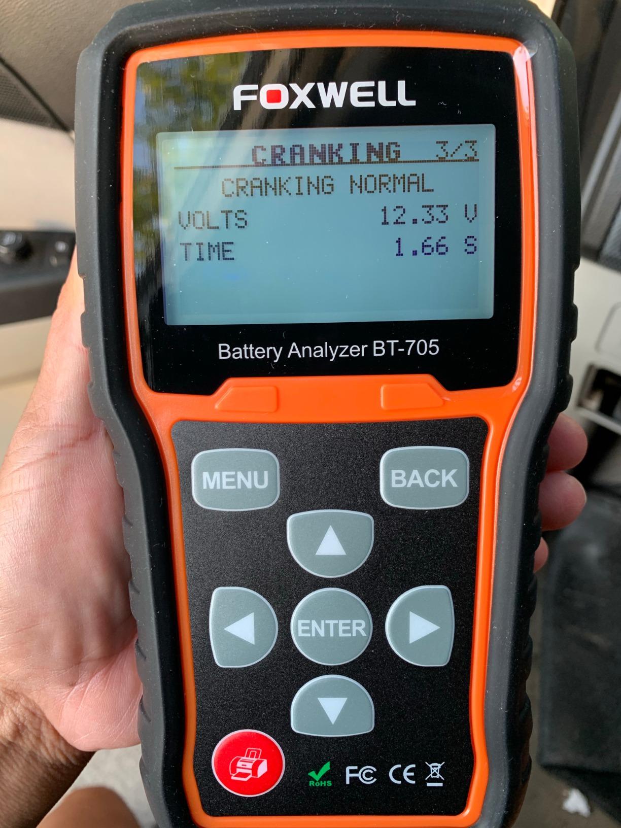 FOXWELL BT705 Car Battery Tester 24V 12V, Alternator and Load Tester customer photo 2