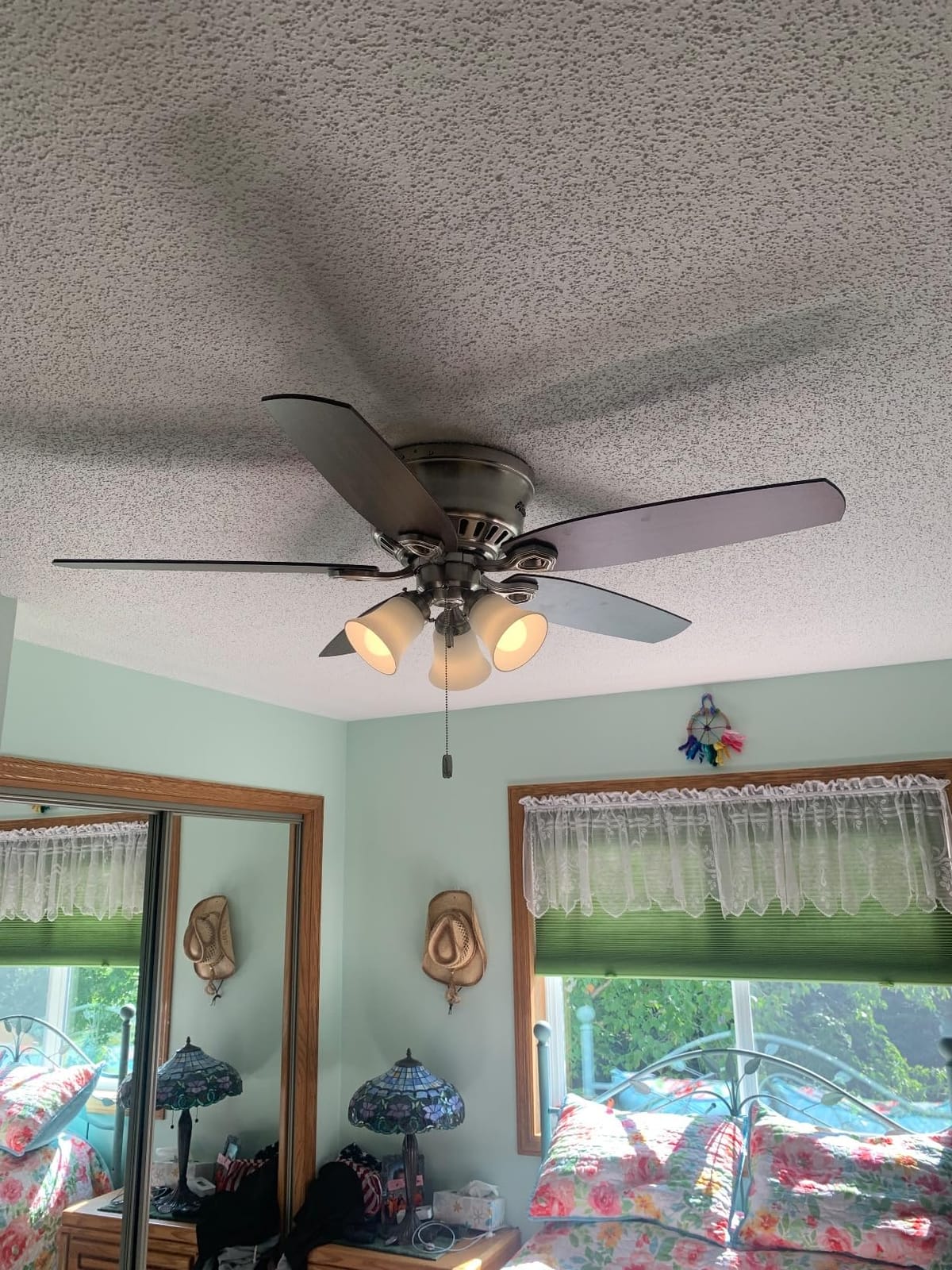 Hunter Builder, Indoor, Ceiling Fan, with LED Lights, 52 inch, New Bronze | Low Profile Flush Mount, Pull Chain, 5 Blades, For Bedroom, Living Room, Kitchen, 53327 customer photo 1