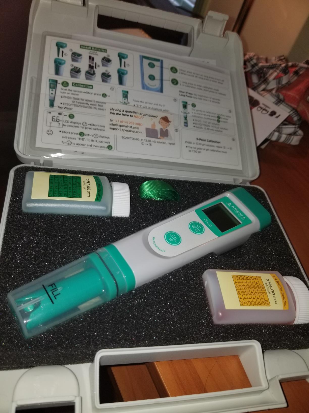 APERA INSTRUMENTS AI209 Value Series PH20 Waterproof pH Tester Kit, ±0.1 pH Accuracy customer photo 2