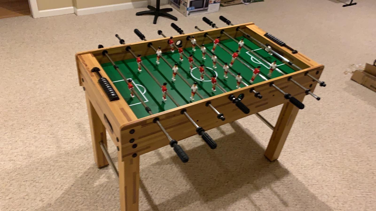 Best Choice Products Foosball Table for Kids and Adults, Game Room Soccer Game Table w/ 2 Balls, 2 Cup Holders, Ergonomic Handles, Chrome Finished Metal Bars customer photo 2