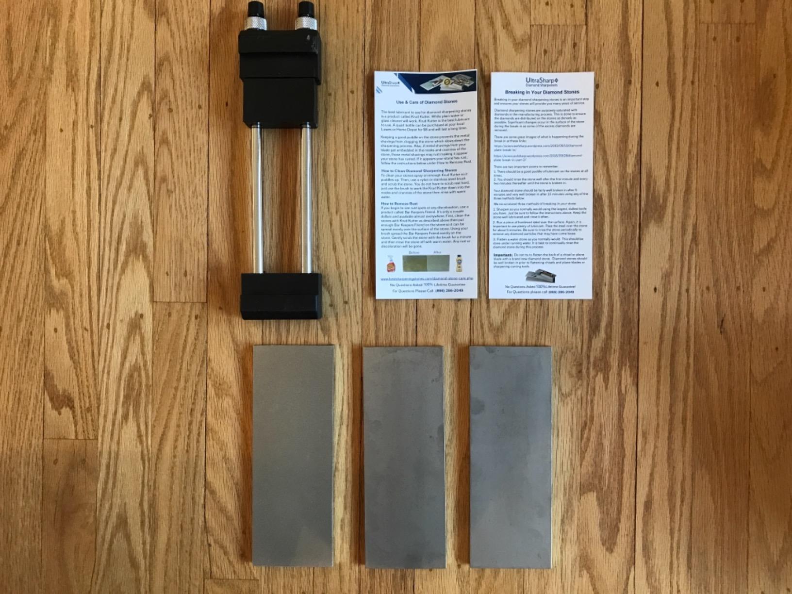Ultra Sharp Diamond Sharpening Stone Set - 8 x 3 Coarse/Medium/Extra Fine customer photo 2