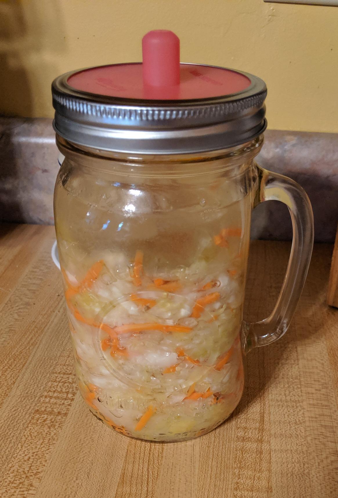 Masontops Complete Mason Jar Fermentation Kit - Pickle Kit, Sauerkraut Making Kit Kimchi Container - Fermentation Airlock Lids Wide Mouth Mason Jars customer photo 1