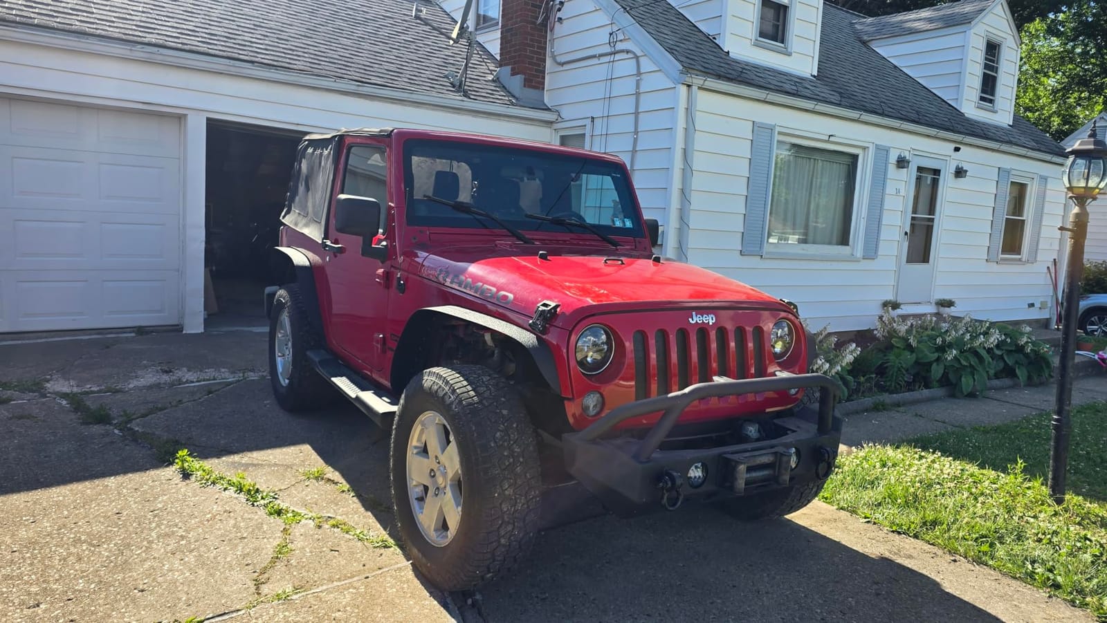 Hooke Road Wrangler JK Flat Fender Flares for 2007-2018 Jeep Wrangler JK JKU 2/4 Doors, Front & Rear Steel Fenders - 4PCS Set customer photo 2