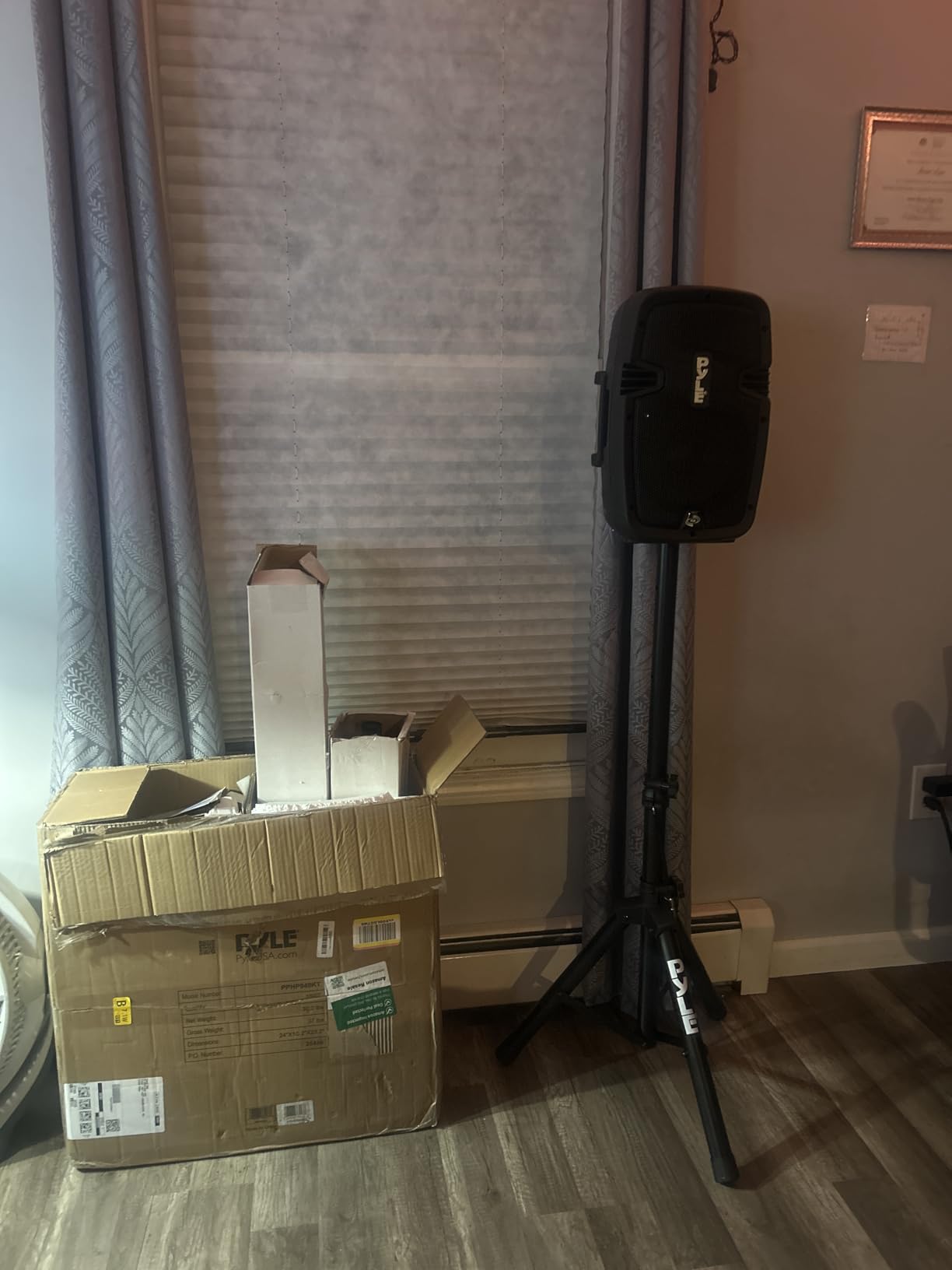 Pyle Active + Passive PA Systems - Dual 8inch 700 Watt Max Power Output Speaker with Microphone, Bluetooth Wireless Streaming, MP3/USB/SD/AUX Readers, Speaker Stands- Pyle PPHP849KT customer photo 2