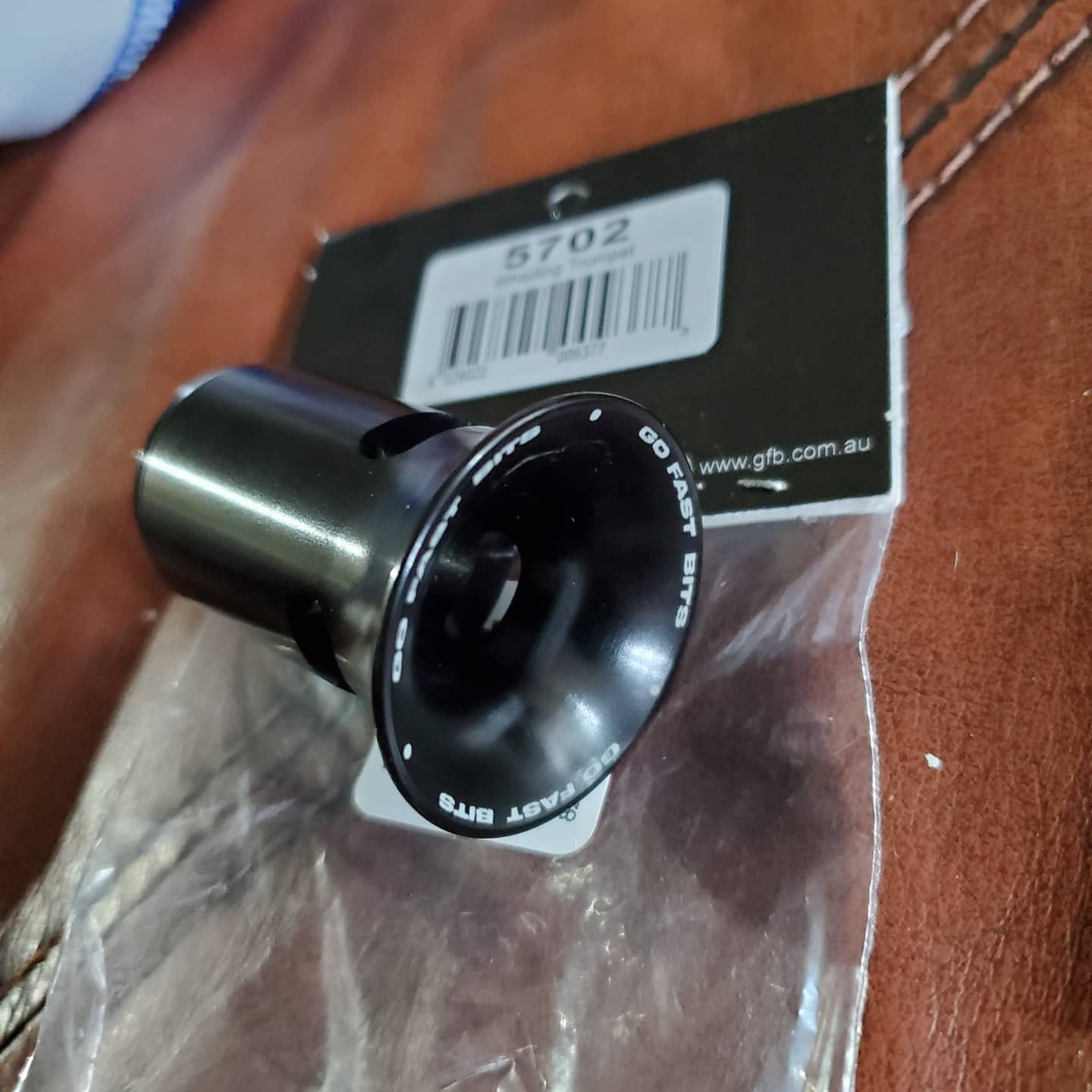 GFB 5702 Blow Off Valve Trumpet, Whistling, Aluminum, Black Anodized, Go Fast Bits Blow Off Valves, Each customer photo 2