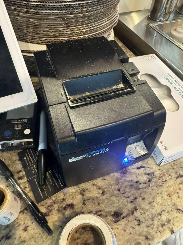 Star Micronics TSP143IIIBi Bluetooth Thermal Receipt Printer for iOS, Android, and Windows with Auto-cutter and Internal Power Supply - Gray customer photo 2