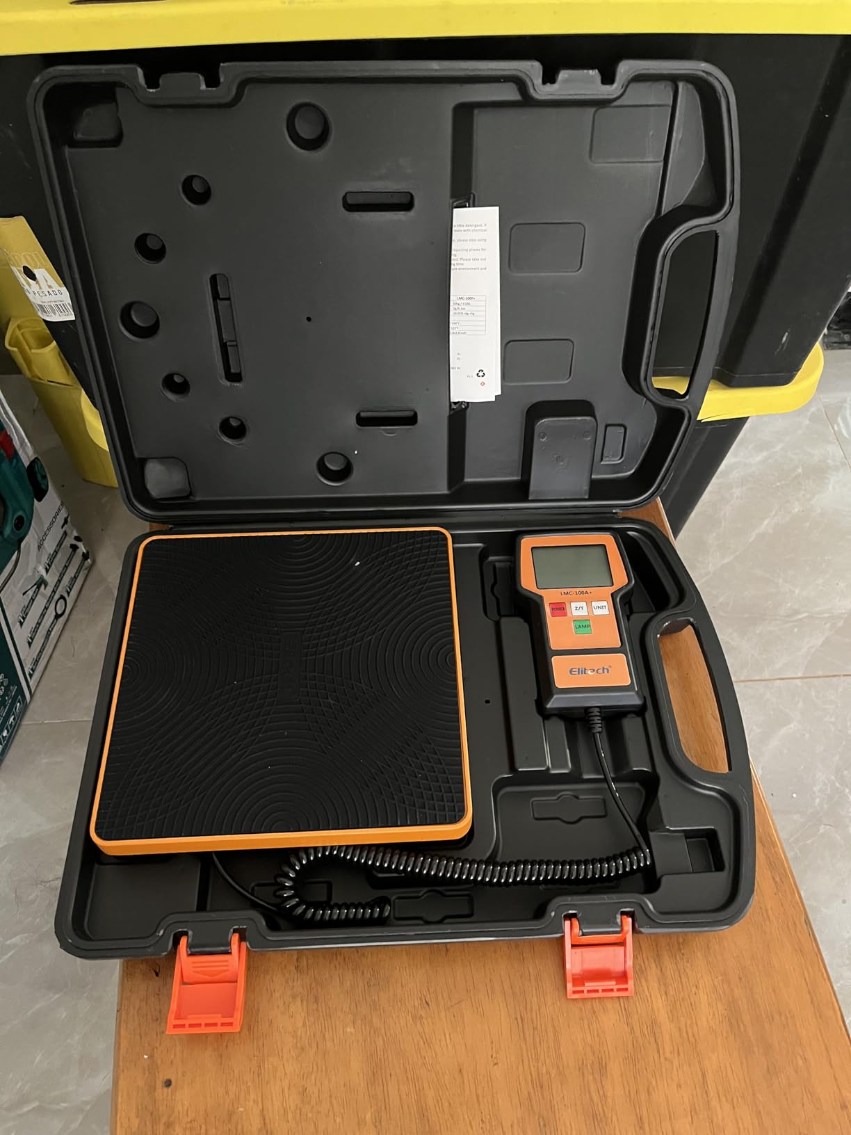 Elitech Refrigerant Scale 220 lbs, HVAC Freon Charging Scale, LMC-100A+ customer photo 2