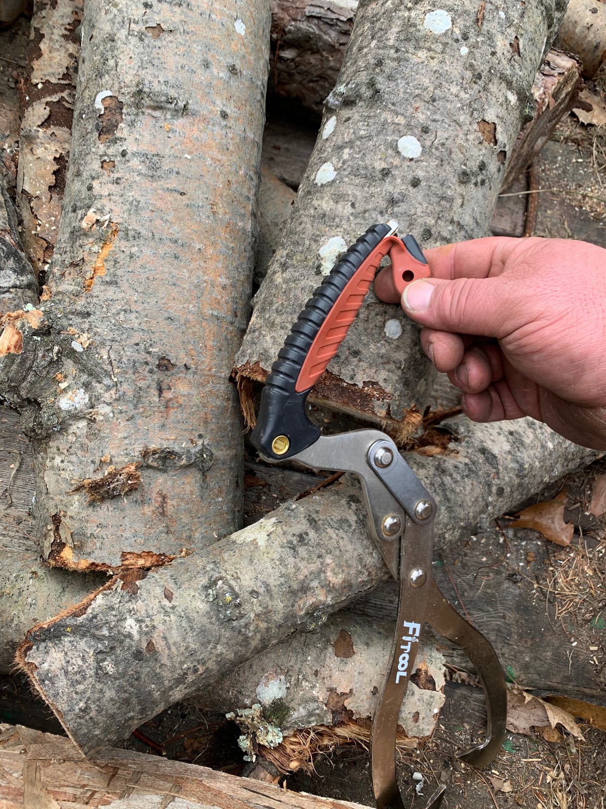 12 Inches (300MM) Log Carrier, Log Tongs, Log Lifting Hook, Timber's Tongs for Lifing Logs, Total Length 17.6 Inches customer photo 2