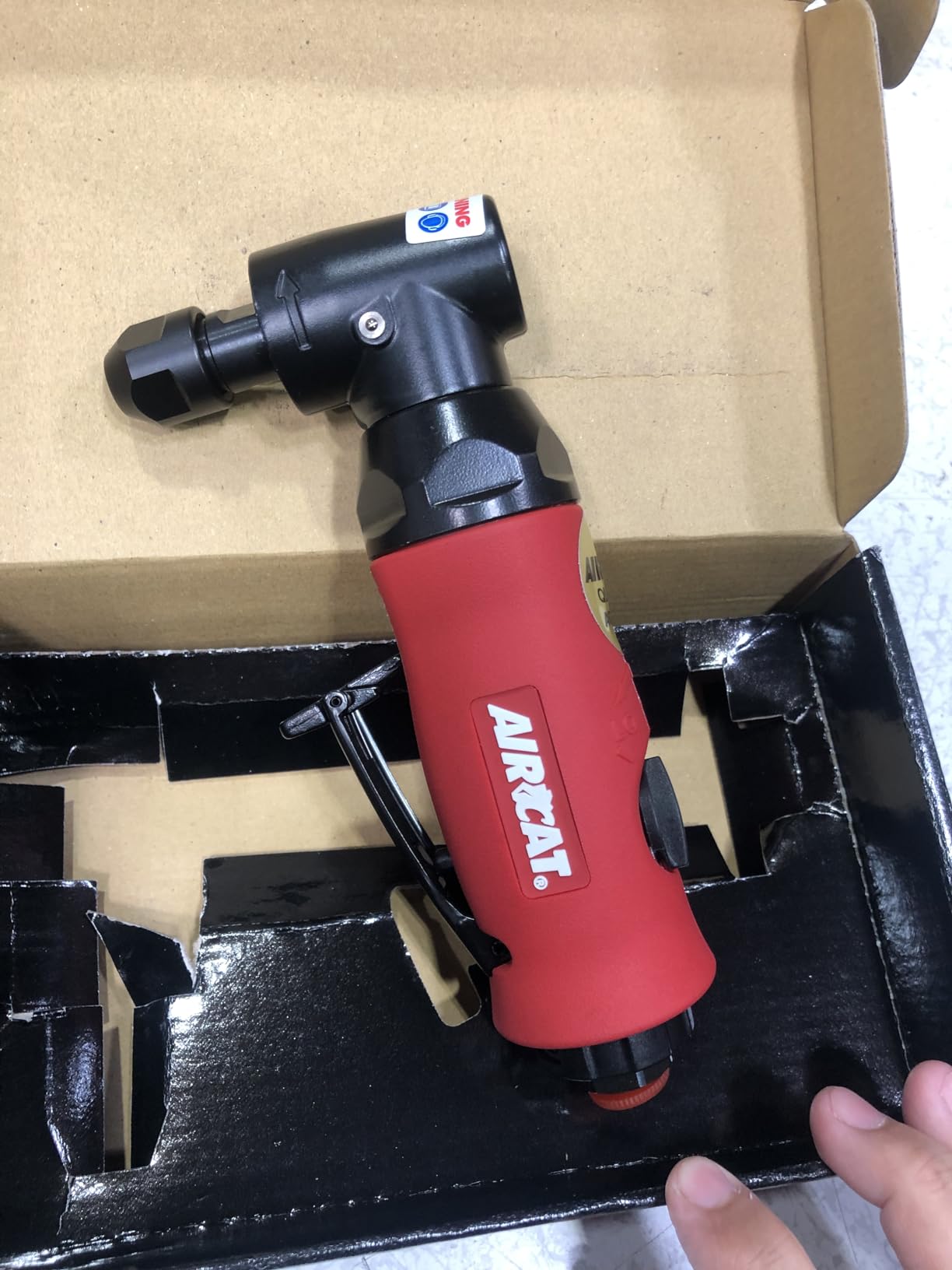 AIRCAT 6280 .75 HP Angle Die Grinder with Spindle Lock, 18,000 RPM customer photo 1