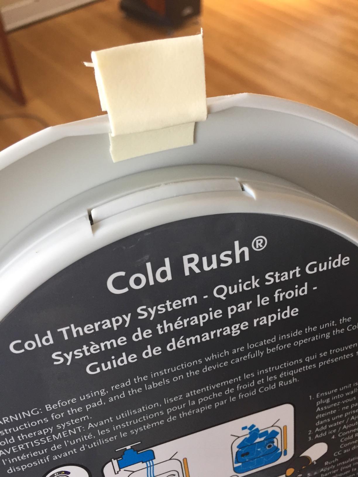 Cold Rush Therapy Ice Machine - Cryotherapy System for Pain Relief & Cold Compression - Post-Surgery & Injury Recovery - with Interchangeable Replacement Cryo Cuff Pads (with Universal Pad) customer photo 2