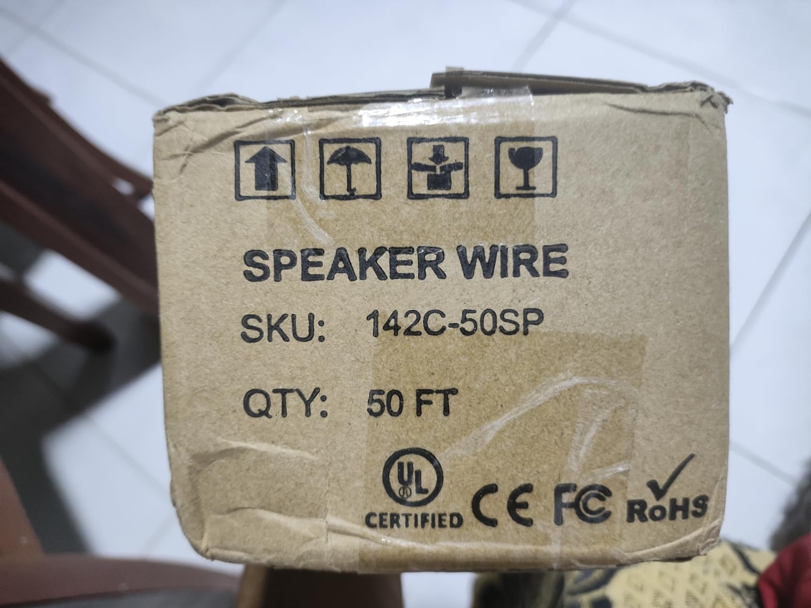 50 ft. Spool High Performance 14 Gauge Speaker Wire, Oxygen Free Pure Copper - UL Listed Class 2 customer photo 2