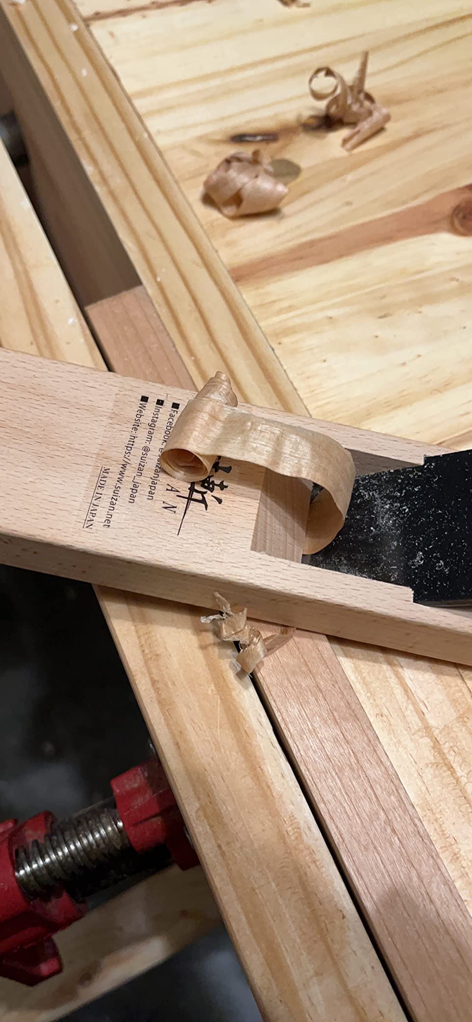 SUIZAN Kanna Japanese Wood Planer 1.7