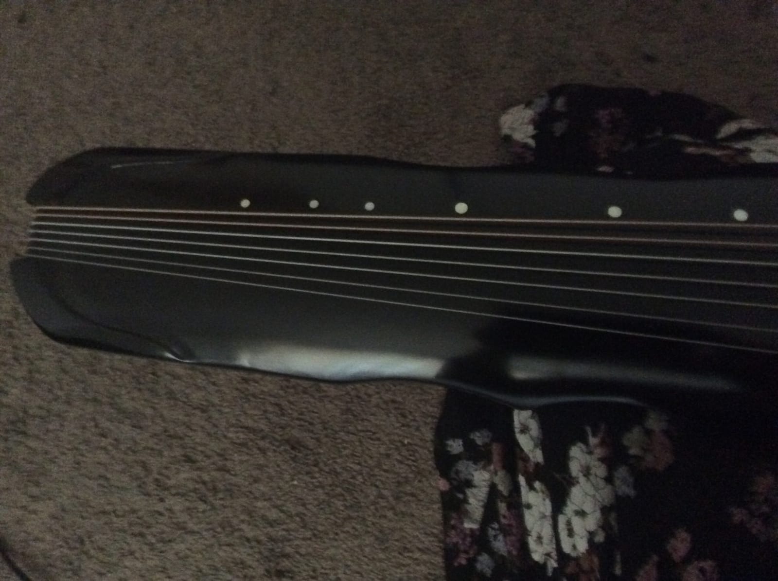 OrientalMusicSanctuary Lacquered Aged Paulownia Guqin - 7-string Chinese Zither (Fuxi Style) customer photo 2