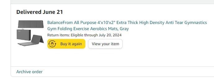 BalanceFrom 10x4 Feet 4-Panel Folding Gymnastics Mat – 2-Inch Thick Pad with Vinyl Surface and Carrying Handles for Tumbling, Yoga, Pilates, Home Workouts, and Martial Arts customer photo 2