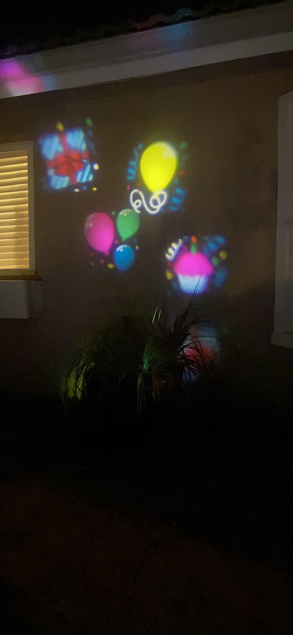 Halloween Outdoor Projector Lights,Syslux Christmas Projector Lights,16 HD Slides LED Waterproof Light Indoor Lights with Remote Control for Party Garden Halloween Xmas Landscape Decor customer photo 2