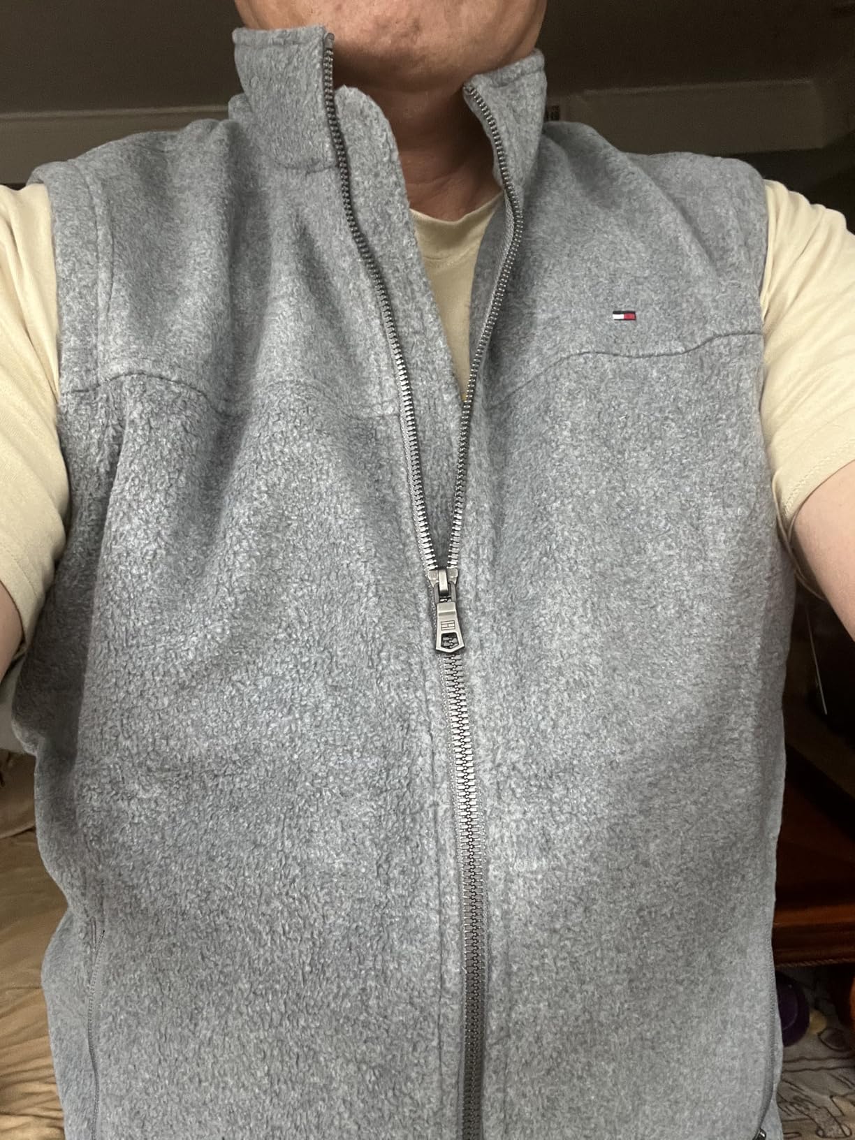 Tommy Hilfiger Men's Lightweight Polar Fleece Vest customer photo 1