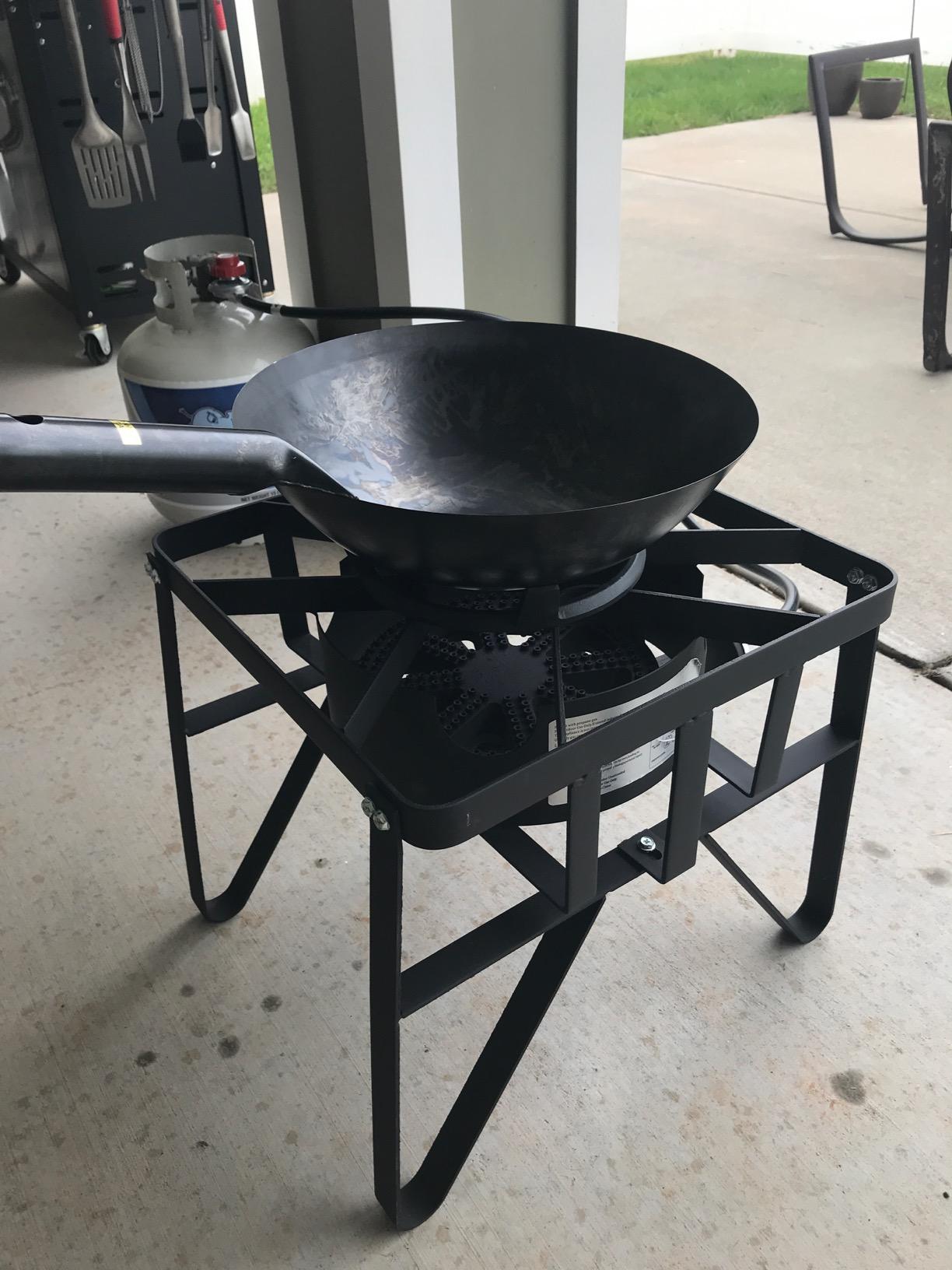 Concord Deluxe Banjo Single Propane Burner, 200,000 BTU Portable Outdoor Stove for Camping Cooking/Home Brewing/Making Sauces, 16” Square customer photo 1