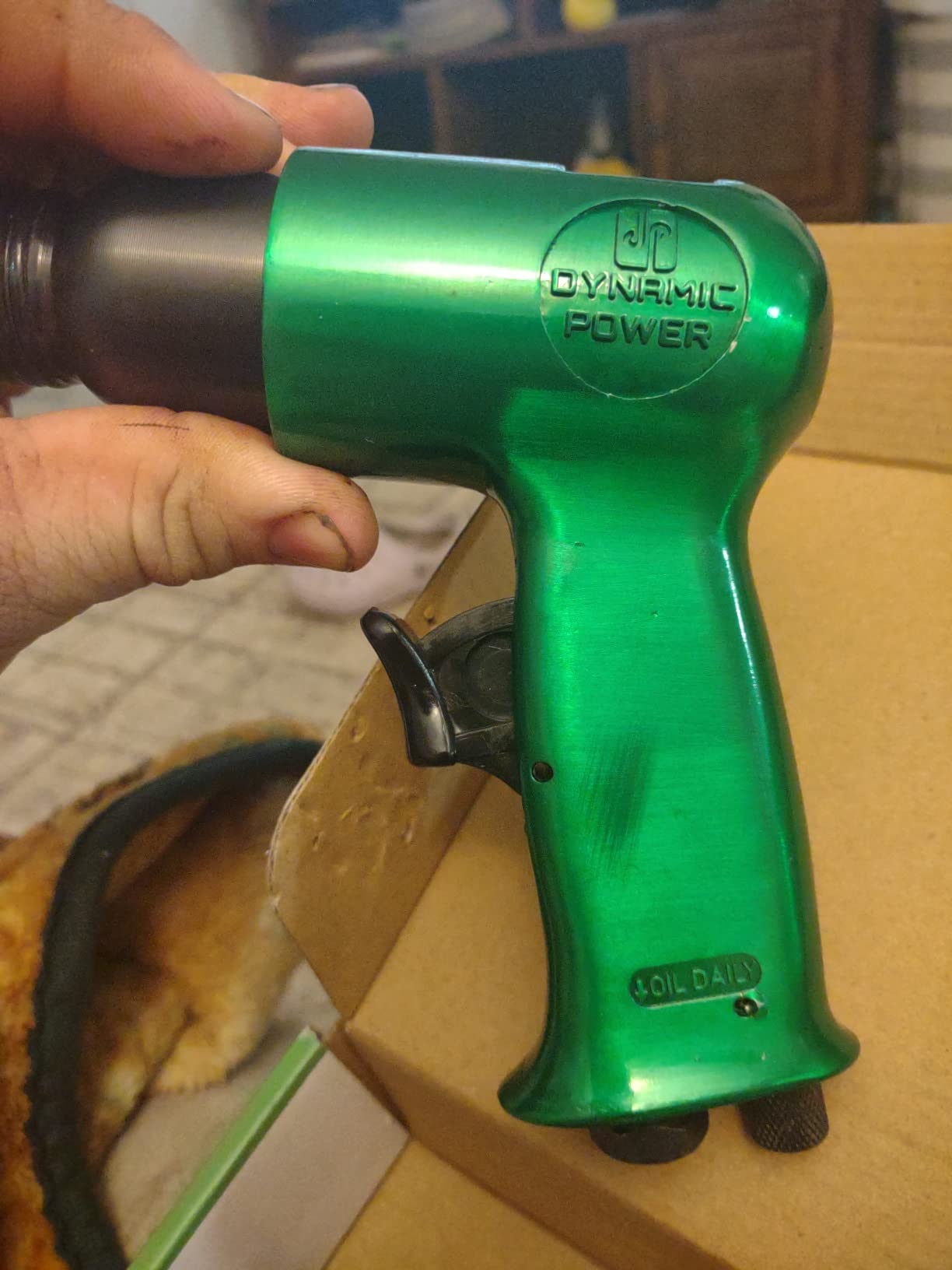 DYNAMIC POWER Short Barrel Air Hammer Kit with 4-Chisels, Alloyed steel barrel and heat-treated piston, 4500 bpm D319115-SA customer photo 2
