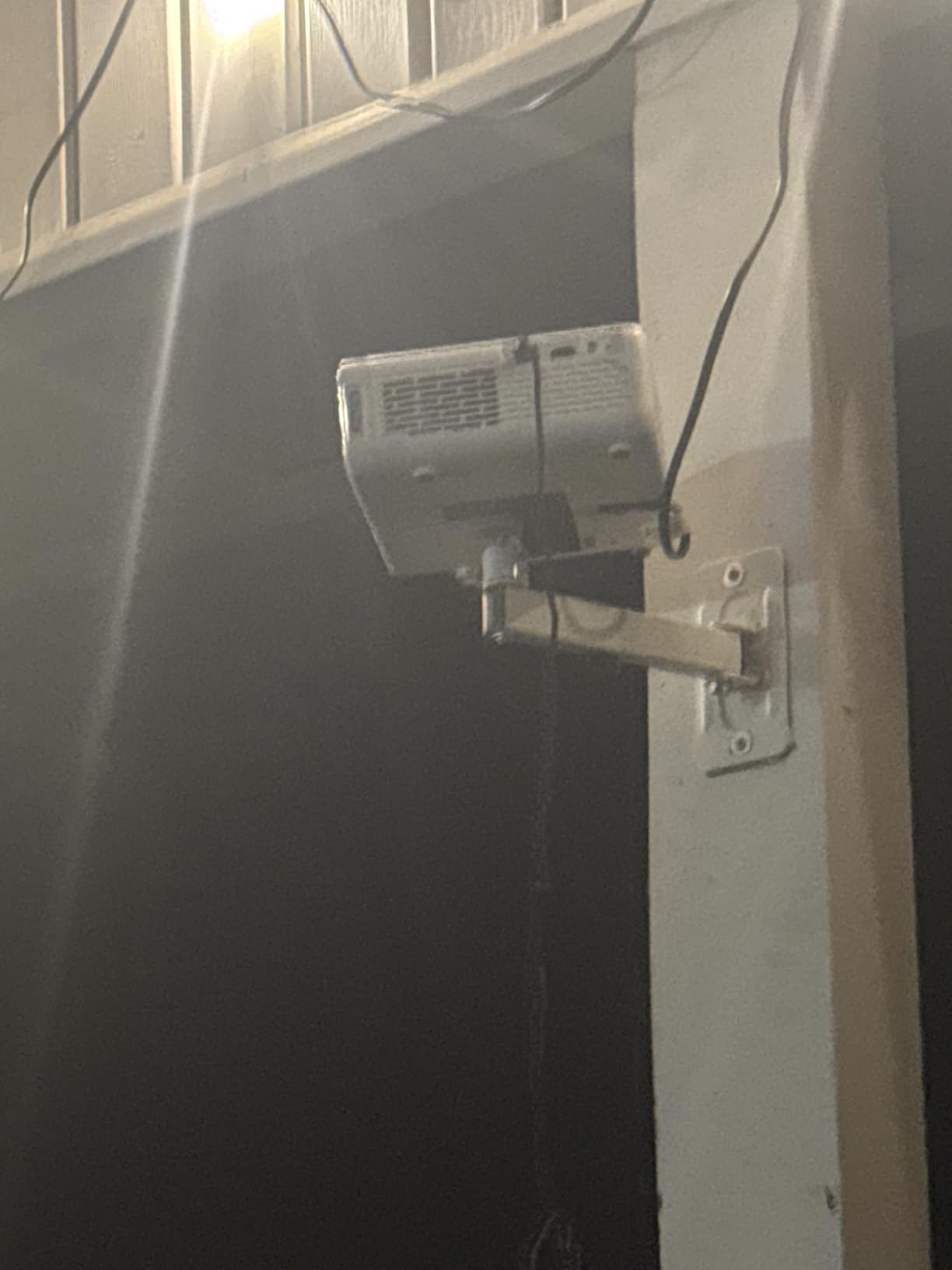 WALI Projector Ceiling Mount, Universal Low Profile Projector Mount with Retractable Arms and Multiple Adjustment Function (PM-002-W), White customer photo 1