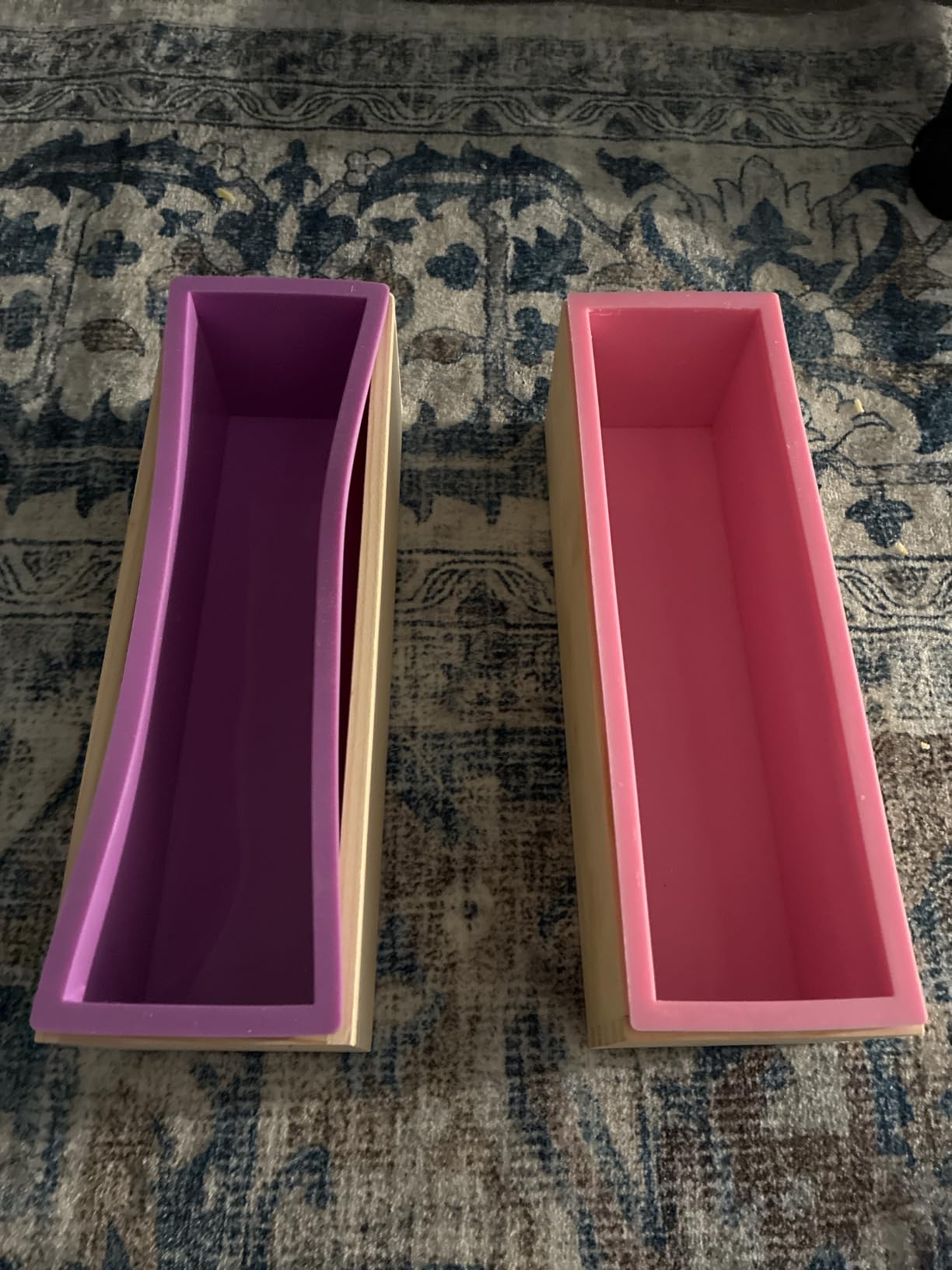 Ogrmar 2PCS Soap Mold Flexible Rectangular Soap Silicone Mold with Wood Box customer photo 2